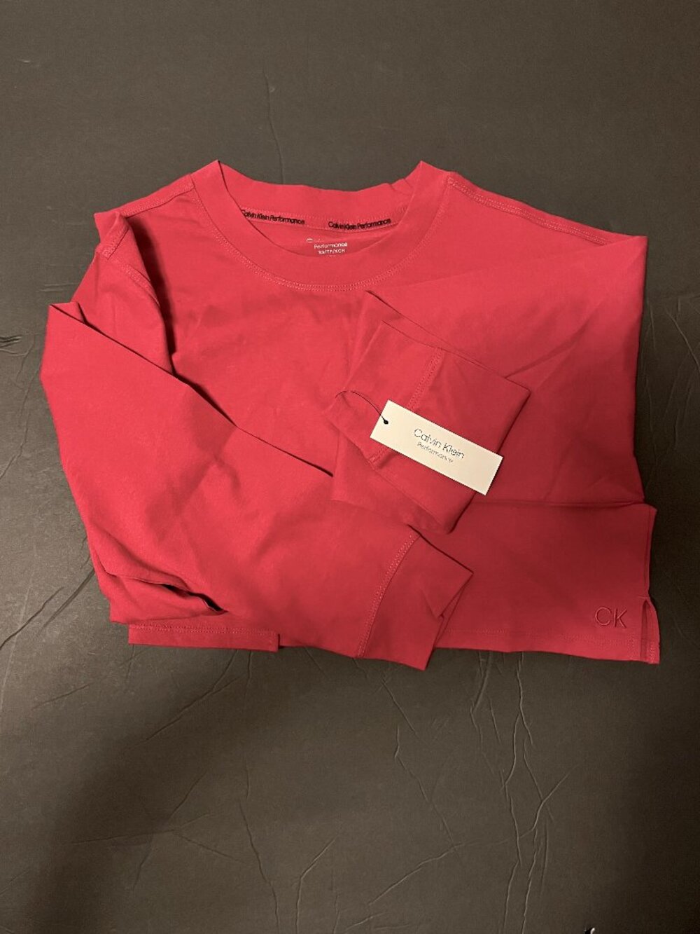 NEW- Calvin Klein Performance Long Sleeve Performance Top -xSmall